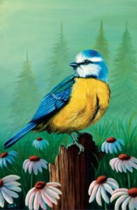 Tarjeta Spring 2025 - "Pájaro Azul"